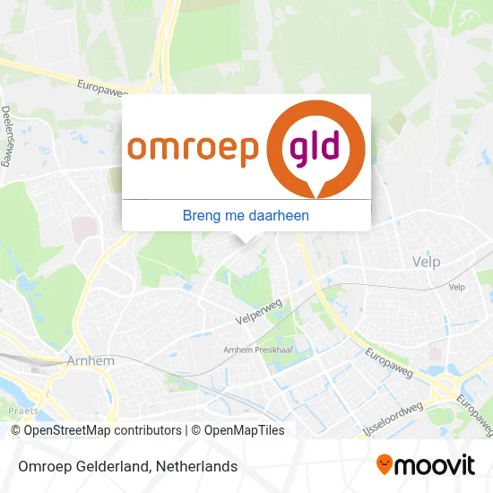 Omroep Gelderland kaart