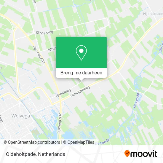Oldeholtpade kaart