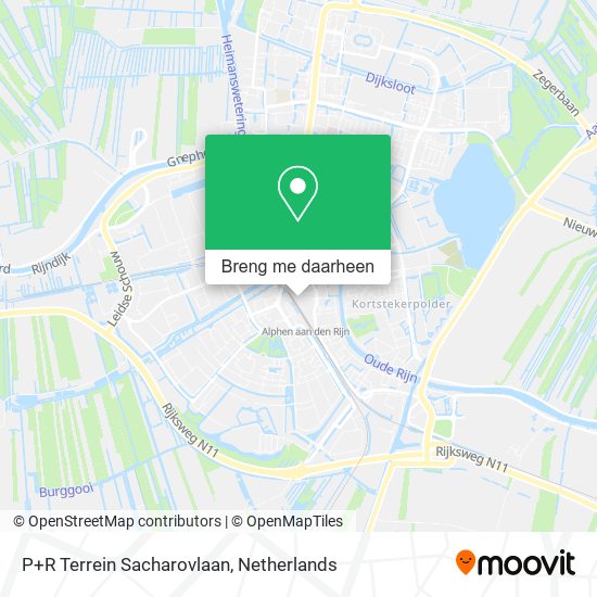 P+R Terrein Sacharovlaan kaart