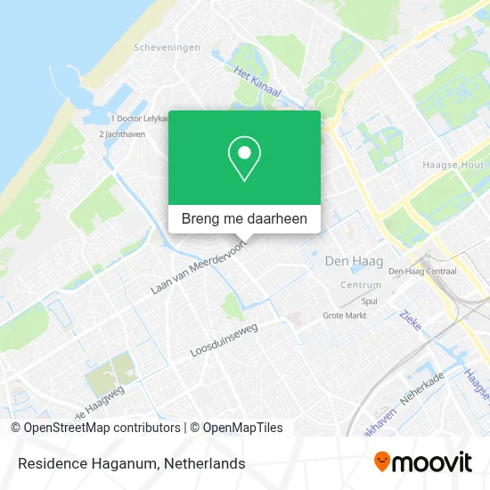 Residence Haganum kaart