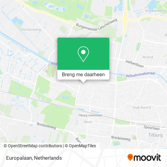 Europalaan kaart