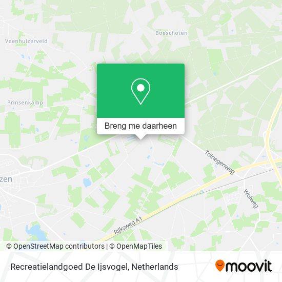 Recreatielandgoed De Ijsvogel kaart