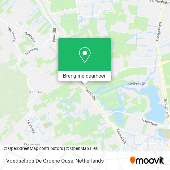 Voedselbos De Groene Oase kaart