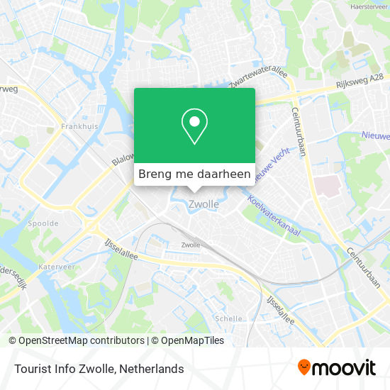 Tourist Info Zwolle kaart