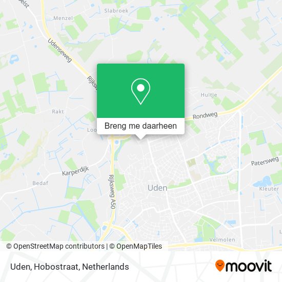 Uden, Hobostraat kaart