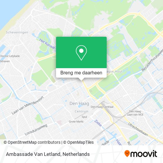 Ambassade Van Letland kaart