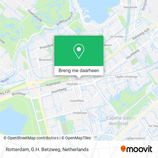Rotterdam, G.H. Betzweg kaart