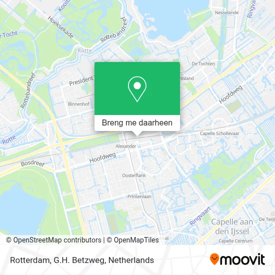Rotterdam, G.H. Betzweg kaart