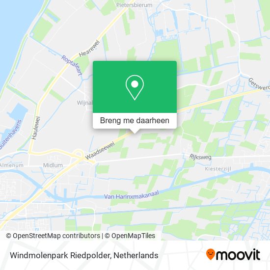 Windmolenpark Riedpolder kaart