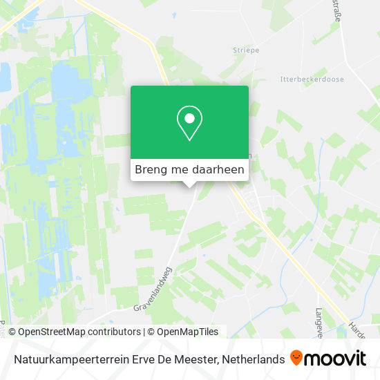 Natuurkampeerterrein Erve De Meester kaart