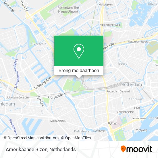 Amerikaanse Bizon kaart