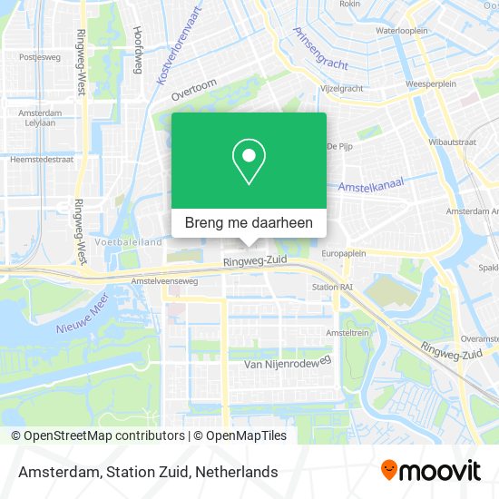Amsterdam, Station Zuid kaart
