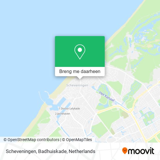 Scheveningen, Badhuiskade kaart