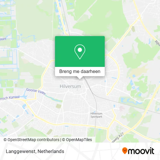 Langgewenst kaart