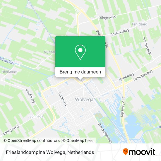 Frieslandcampina Wolvega kaart