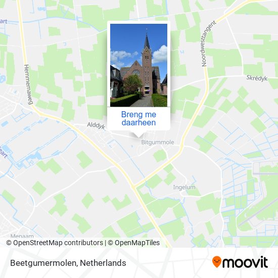 Beetgumermolen kaart