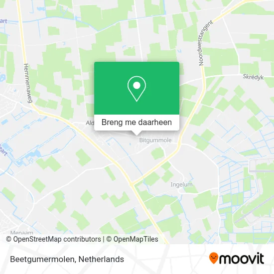 Beetgumermolen kaart