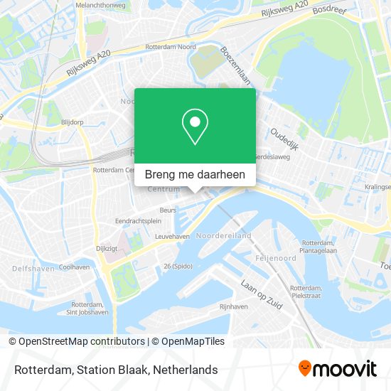 Rotterdam, Station Blaak kaart