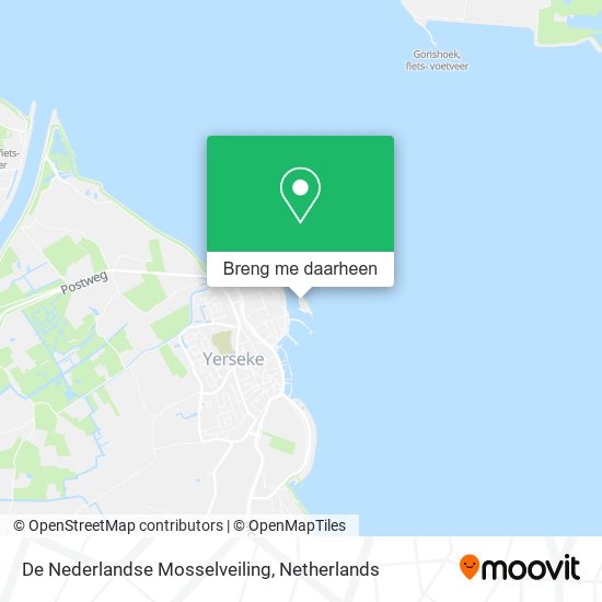 De Nederlandse Mosselveiling kaart