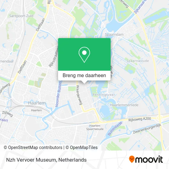 Nzh Vervoer Museum kaart