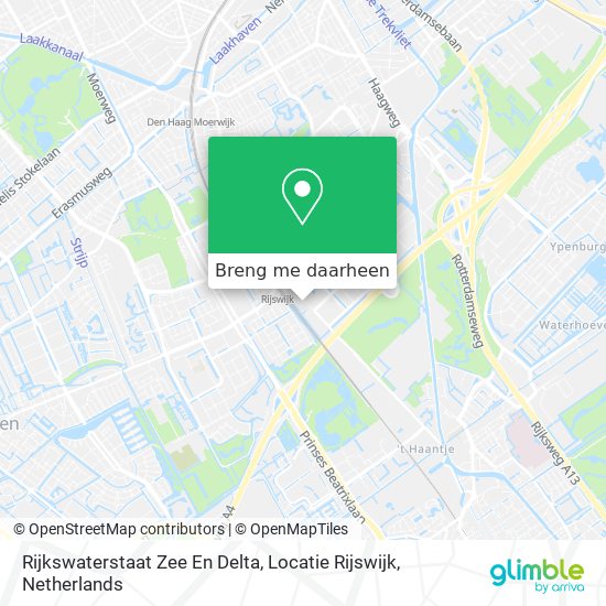 Rijkswaterstaat Zee En Delta, Locatie Rijswijk kaart