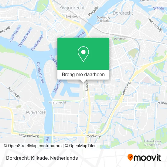 Dordrecht, Kilkade kaart