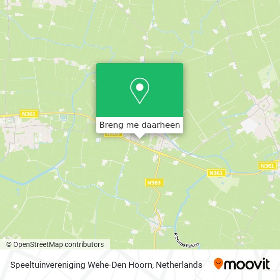 Speeltuinvereniging Wehe-Den Hoorn kaart