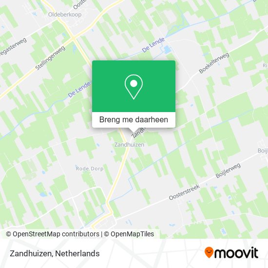 Zandhuizen kaart