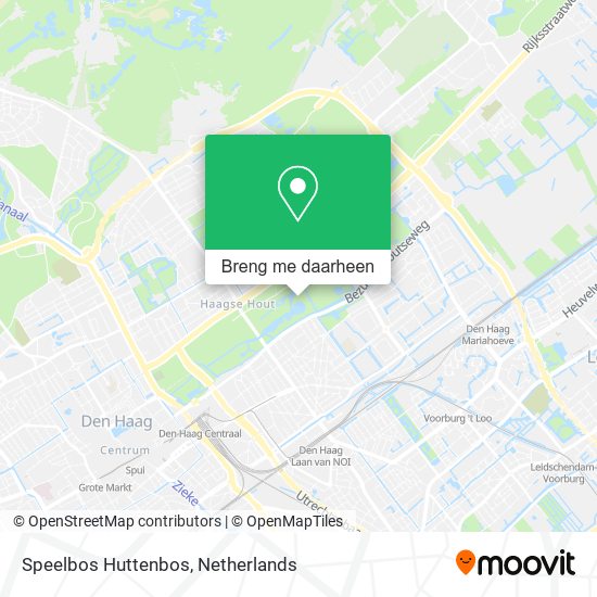 Speelbos Huttenbos kaart