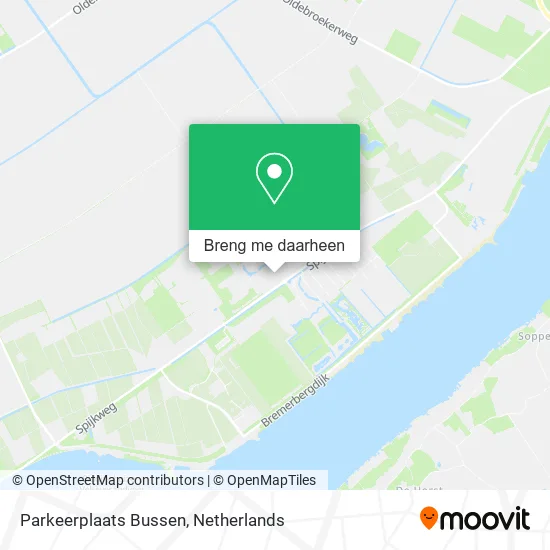 Parkeerplaats Bussen kaart