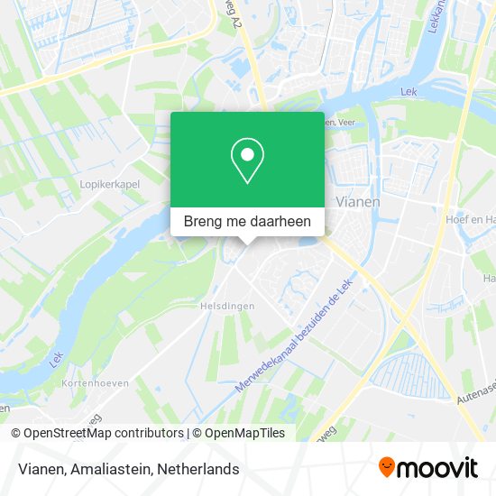 Vianen, Amaliastein kaart