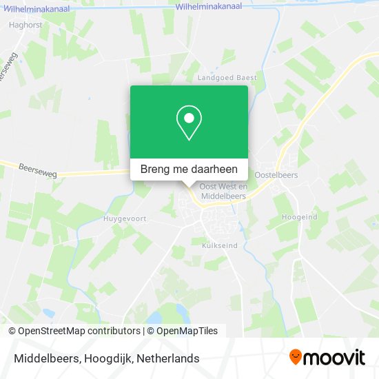 Middelbeers, Hoogdijk kaart