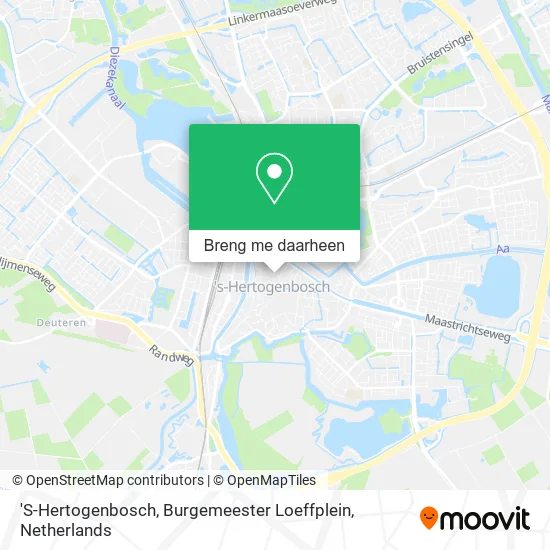 'S-Hertogenbosch, Burgemeester Loeffplein kaart