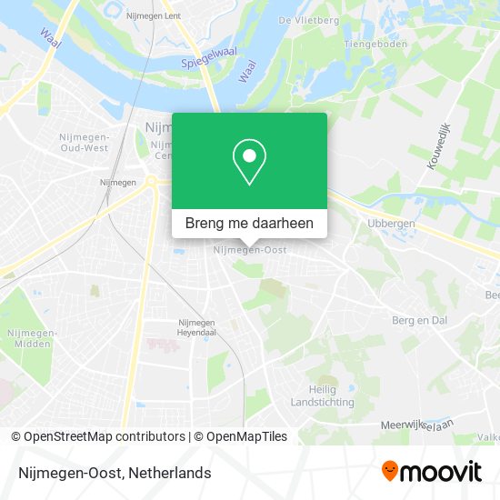 Nijmegen-Oost kaart