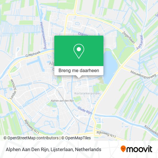 Alphen Aan Den Rijn, Lijsterlaan kaart