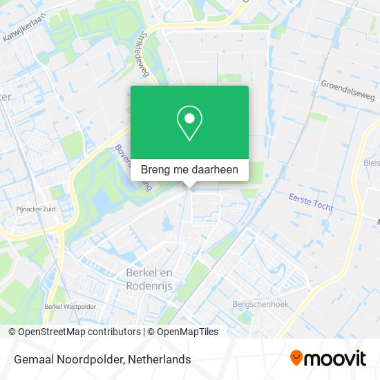 Gemaal Noordpolder kaart