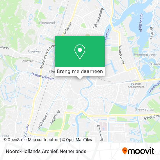 Noord-Hollands Archief kaart