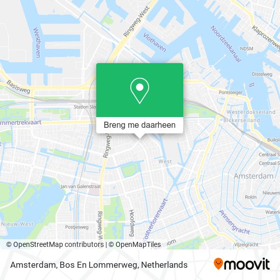 Amsterdam, Bos En Lommerweg kaart