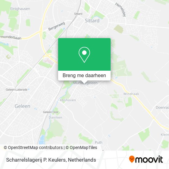 Scharrelslagerij P. Keulers kaart