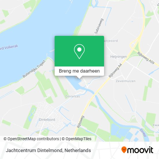 Jachtcentrum Dintelmond kaart