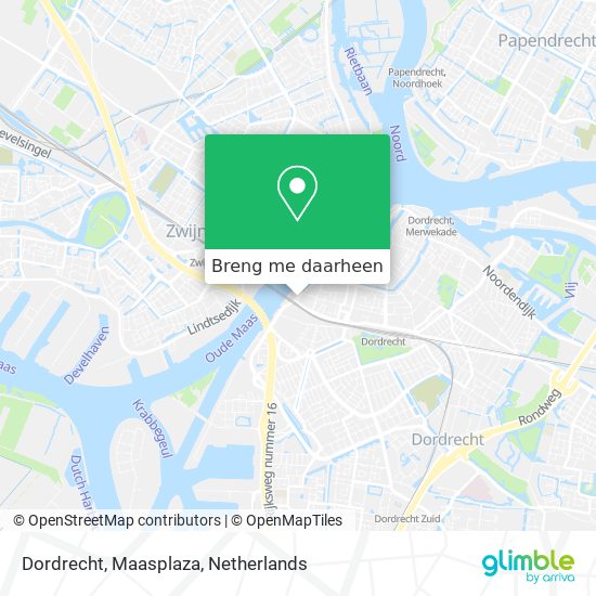 Dordrecht, Maasplaza kaart