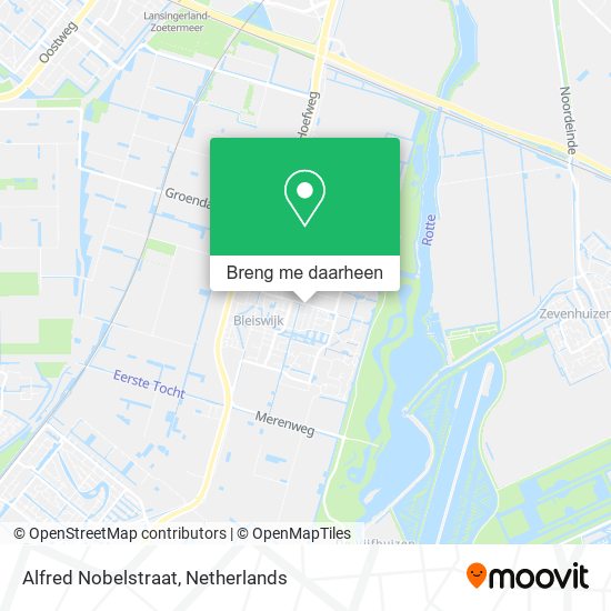 Alfred Nobelstraat kaart