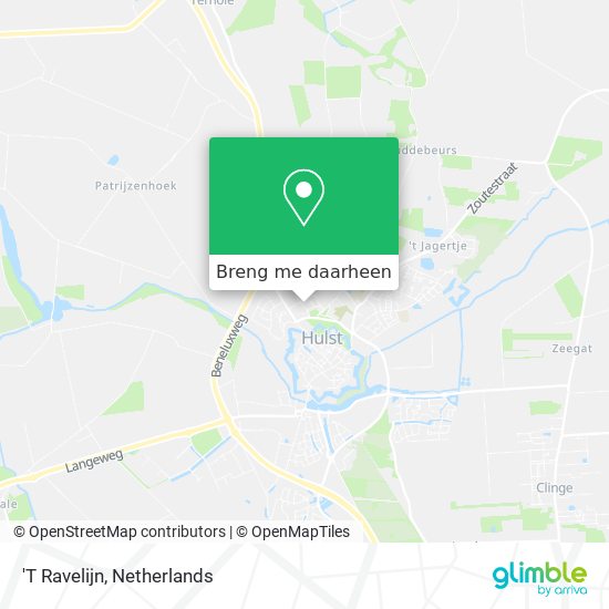 'T Ravelijn kaart