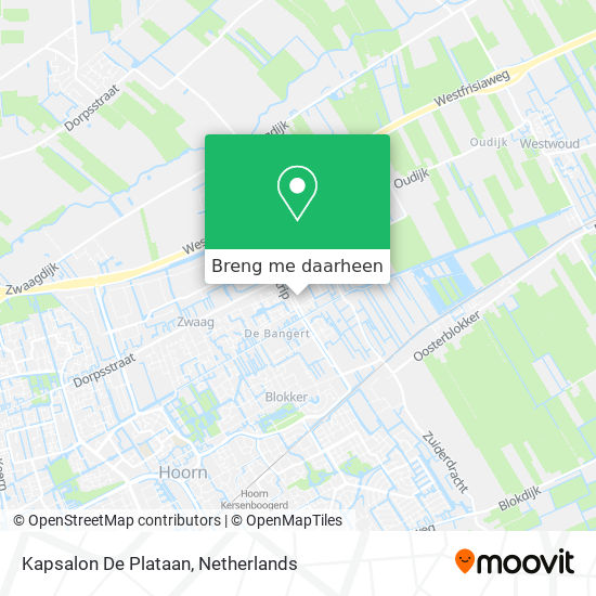 Kapsalon De Plataan kaart