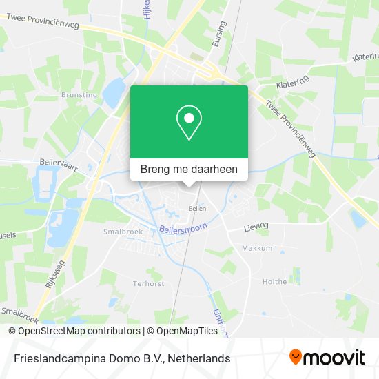 Frieslandcampina Domo B.V. kaart
