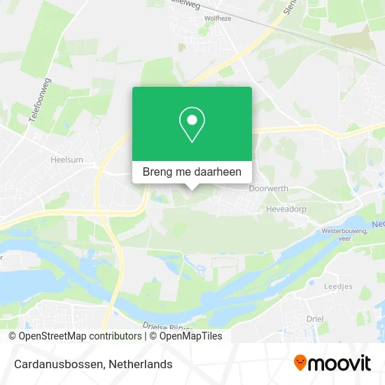 Cardanusbossen kaart