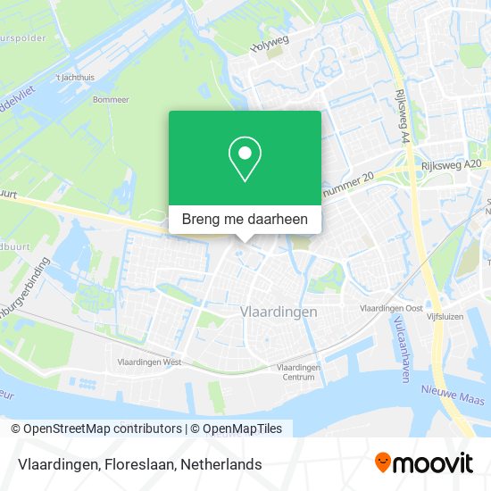 Vlaardingen, Floreslaan kaart