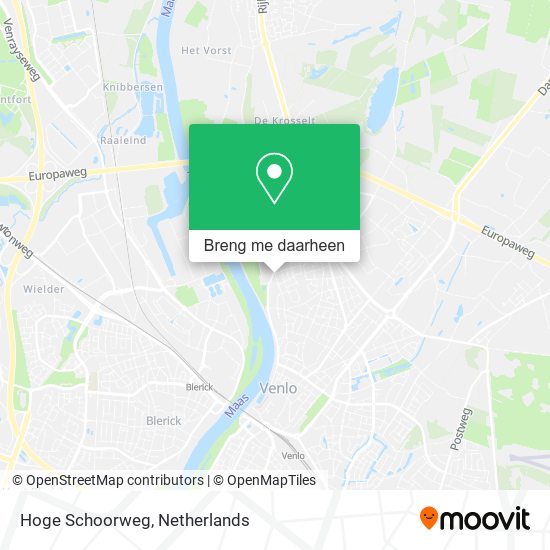 Hoge Schoorweg kaart