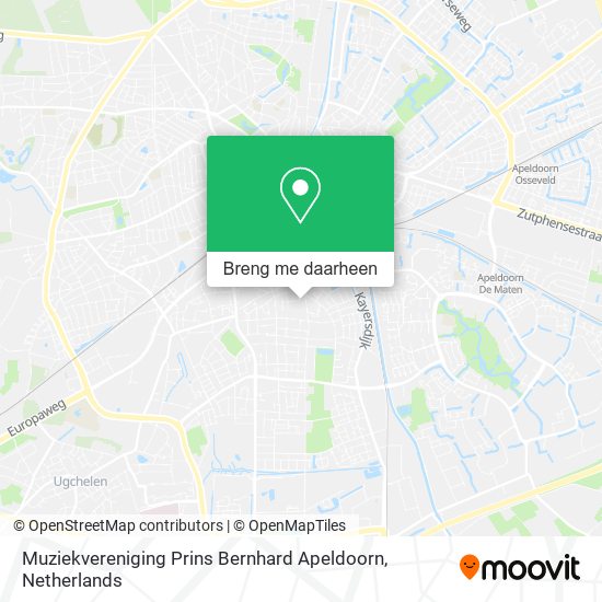 Muziekvereniging Prins Bernhard Apeldoorn kaart