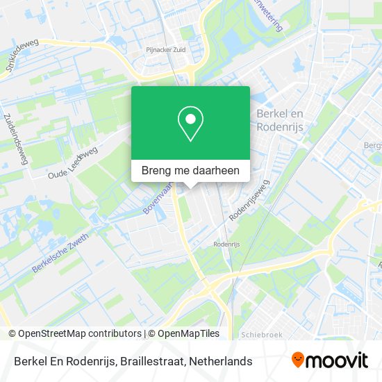 Berkel En Rodenrijs, Braillestraat kaart